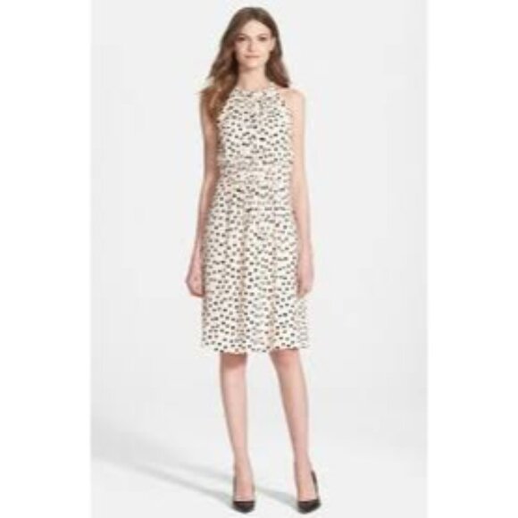 Kate Spade Ivory Speckle Dot Take A Walk on the Wild Side Dress 2 - Picture 2 of 7